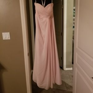 Azazie Bridesmaid Gown Blush Pink